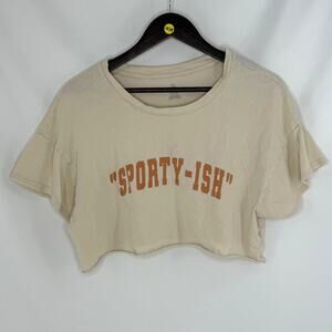 OFFLINE by Aerie Sportyish Cropped Tee Small